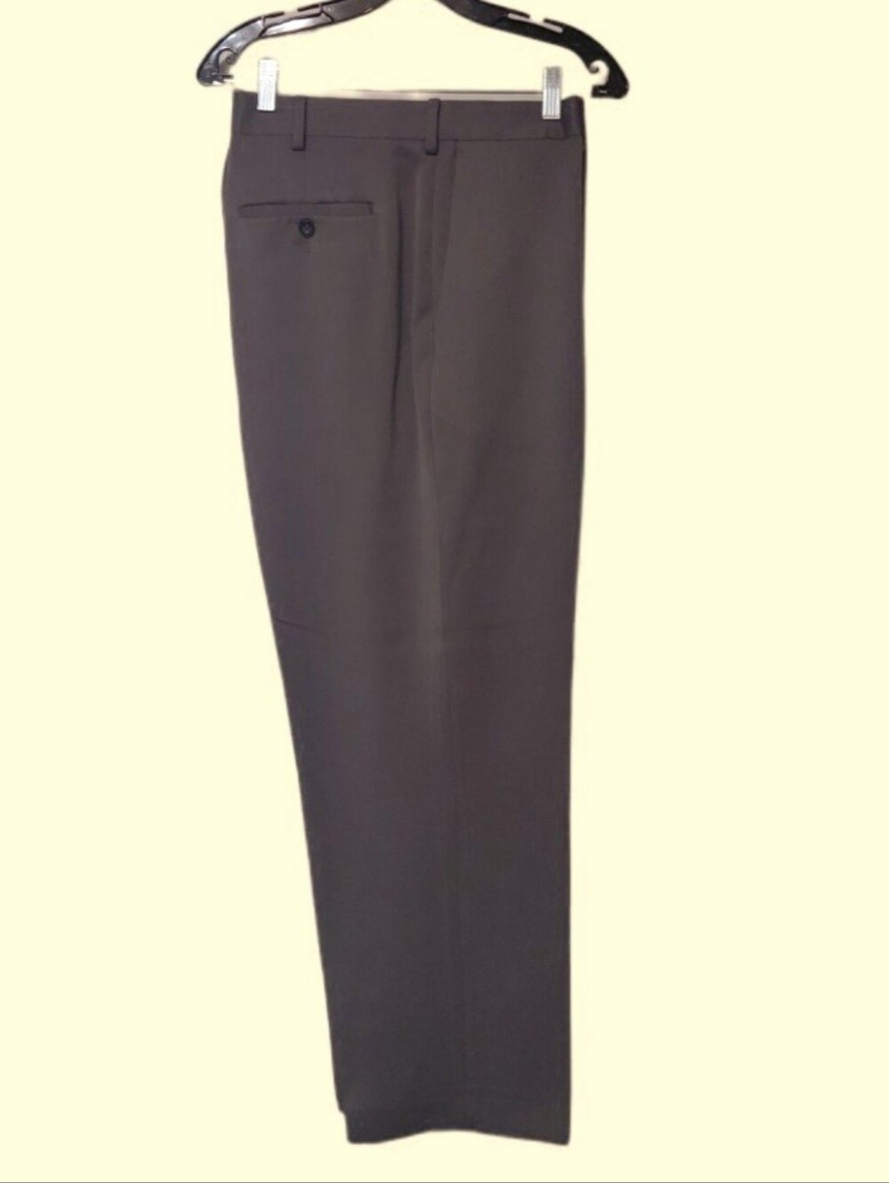 AXIST Mens Pants 40x30 Gray Fkat Front Hook And Button Closure Wash N Dry